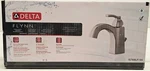 Delta Flynn Stainless Single Hole 1-HANDLE Bathroom Faucet With Drain New. Fixed Price $49.00.