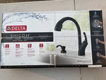 Delta 19790Z-BLSD-DST Shiloh Single-handle Kitchen Faucet Black. Fixed Price $129.00.