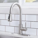 Vccucine Kitchen Faucet With Pull Down Sprayer, Brushed Nickel For. Fixed Price $48.99.