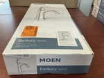 New Moen 84945 Banbury 1-HANDLE Bathroom Faucet Polished Chrome W/drain B68. Fixed Price $58.45.