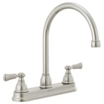 Peerless P2965LF-SS Two-handle Kitchen Faucet W/twist Aerator Stainless. Fixed Price $69.98.