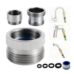 Roogsih Faucet Adapter With Aerator, Chrome Brass Sink Garden Hose .... Fixed Price $13.97.