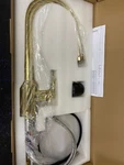 Signature Hardware 434084 Southgate Pull-down Kitchen Faucet Polished Brass. Fixed Price $349.99.