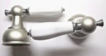 Delta H212NC Lavatory Sink Faucet Handles Levers Polished Chrome Matte Nickel. Fixed Price $79.90.