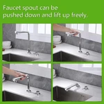 Sumerain 2 Hole Kitchen Faucet With Pull Out Sprayer Chrome, Front Window. Fixed Price $59.99.