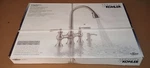 Kohler Capilano 2-HANDLE Bridge Farmhouse Pull-down Kitchen Faucet R21070-SD-VS. Fixed Price $209.00.
