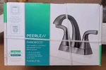 Peerless Parkwood P2635LF-BL Handle Center Bathroom Sink Faucet Matte Black. Fixed Price $49.99.