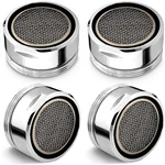 4PCS Bathroom Faucet Aerator Replacement - 15"/16" 24MM Silver, Brass, Chrome. Fixed Price $12.99.
