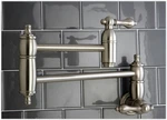 Kingston Brass KS3108AL Pot Filler, Vintage Style, Brush Nickel. Fixed Price $279.00.