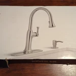 Kohler Pull-down Kitchen Faucet Soap Dispenser Polished Nickel New #R33393-SD-SN. Fixed Price $163.00.