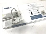 Moen Nolia Single Handle Pull Down Sprayer Kitchen Faucet Stainless 87071SRS. Fixed Price $104.99.