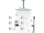 Everstein 12 Rain Shower System W/ 6 Body Jets Luxury Thermostatic Set. Fixed Price $371.25.