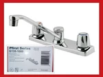 Pfister G135-1000 Pfirst Series 2 Handle Kitchen Faucet Polished Chrome. Fixed Price $49.99.