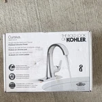 Kohler Cursiva 8 In Centerset Polished Chrome High-arc Bathroom Faucet Lever. Fixed Price $78.00.