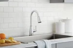 Glacier Bay Fairhurst Single-handle Pull-down Kitchen Faucet Stainless Steel. Fixed Price $53.00.