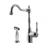 Houzer Regal Series Polished Chrome Traditional Kitchen Faucet REGSS-181-PC. Fixed Price $194.97.