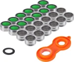 24PCS Faucet Aerators, Kwokwei 15/16 INCH(24MM) Kitchen Flow Green. Fixed Price $18.71.