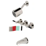 Kingston Brass KBX813.DKL Kaiser Tub And Shower Trim Package - Nickel. Fixed Price $302.22.