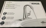 Kohler K-R30577-4D-CP Cursiva Hole Single-handle Bathroom Sink Faucet. Fixed Price $87.10.