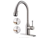 Ello&allo Single-handle Pull-out Sprayer Kitchen Faucet Brushed Nickel. Fixed Price $87.00.