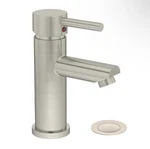 Symmons SLS-3512-STN-DP4-0.5 Single Handle Bathroom Faucet W/ Drain Satin Nickel. Fixed Price $100.00.