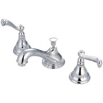 Kingston Brass KS5561FL Royale Twin Handle Widespread Bathroom Faucet-chrome New. Fixed Price $149.99.