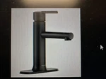 Moen Bathroom Faucet 4IN Arlys Matte Black 84770BL. Fixed Price $185.00.