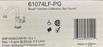 Brizo 61074LF-PG Single Hole Bar Faucet,polished Gold *new*. Fixed Price $379.99.