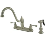Kingston Brass KB1118BLBS Heritage 8-INCH Twin Lever Handle Kitchen Faucet. Fixed Price $99.99.