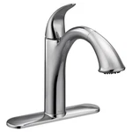 Moen Camerist 1-HANDLE Low-arc Pullout Kitchen Faucet In Chrome 7545C. Fixed Price $150.00.