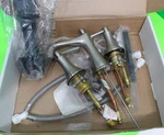 Delta Vanity Faucet Brushed Nickel Widespread Rila 35774LF-SP U2. Fixed Price $45.00.