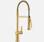 Moen 7822BG Cia Pre-rinse Spring Pull-down Kitchen Faucet, Brushed Gold $1110. Fixed Price $680.00.