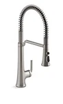 Kohler 23765-VS Tone Semi Professional Kitchen Faucet, Vibrant Stainless. Fixed Price $425.00.