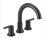 Delta T2759-BL Trinsic 2-HANDLE Deck Mount Roman Tub Faucet Trim Kit Matte Black. Fixed Price $180.00.