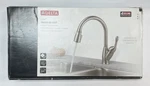Delta Izak Single Handle Pull-down Kitchen Faucet Brilliance Stainless Openbox. Fixed Price $149.95.