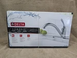 Delta Classic Single Handle Kitchen Faucet, Chrome, 100-DST New. Fixed Price $49.65.