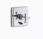 Kohlerpinstripe Single Handle Valve Trim Kit With Cross POLISHEDT98757. Fixed Price $700.00.