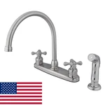 Kingston Brass KB728AXSP Victorian Gooseneck Kitchen Faucet Sprayer 8-3/4-INCH. Fixed Price $299.45.