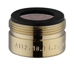1.5 Gpm Dual-thread Water-saving Faucet Aerator, Polished Brass. Fixed Price $7.25.