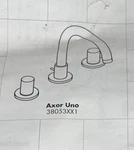 Axor Uno 38053821 Brushed Nickel Widespread Bathroom Faucet. Fixed Price $689.95.