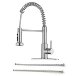 Logmey Spring Neck Style Kitchen Faucet Sprayer Stainless SLC16099-SS. Fixed Price $89.95.