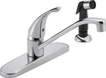 Peerless Single-handle Kitchen Sink Faucet With Side Sprayer, Chrome P115LF. Fixed Price $80.47.