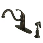 Kingston Brass KB1575GLBS Georgian 8" Deck Kitchen Faucet With Sprayer. Fixed Price $223.98.