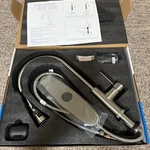 Wewe Single Handle High Arc Brushed Nickel Pull Out Kitchen Faucet. Fixed Price $9.99.
