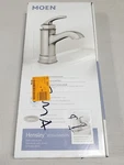 Moen WS84414MSRN Hensley Single Handle High Arc Bathroom Faucet - Brushed Nickel. Fixed Price $69.97.