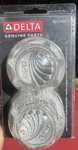 Delta Hot Cold Acrylic Knob Handles Set Clear For Faucets RP23498-3. Fixed Price $15.00.