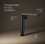 Kohler K-73168-4-BL Composed Tall Single-handle Vessel Faucet Matte Black. Fixed Price $719.60.