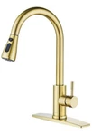 Forious Gold Kitchen Faucet With Pull Down Sprayer Sink. Fixed Price $39.99.