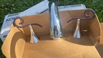 Kohler K-T614-4S-C6 Finial Deck Mount Garden/whirlpool Bath Tub Faucet Blueberry. Fixed Price $399.00.