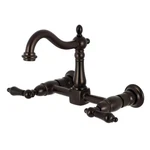 Kingston Brass KS126.AL Heritage 1.8 Gpm Wall Mounted Widespread - Bronze. Fixed Price $305.47.